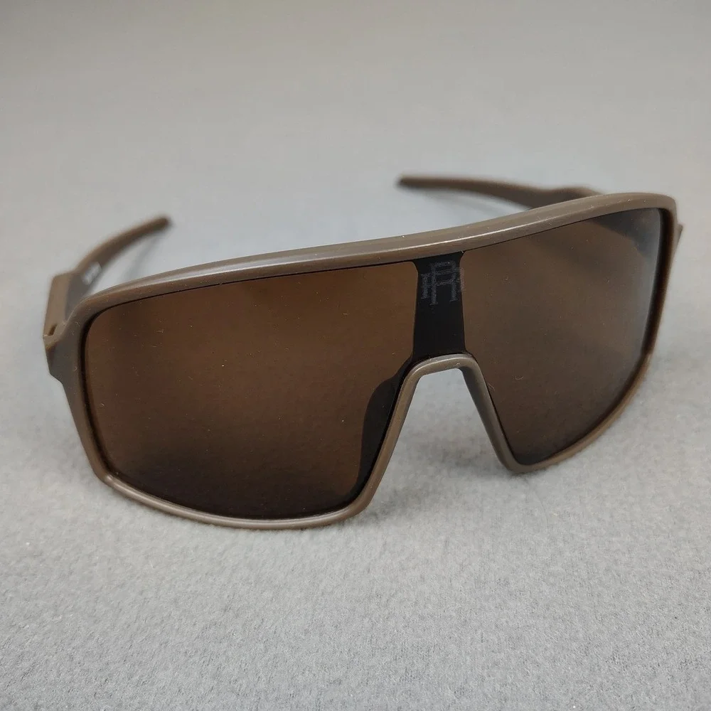Rebel Reaper Sunglasses Tan Wrap Around Sutro Style Brown Lens Surfer Biker NEW